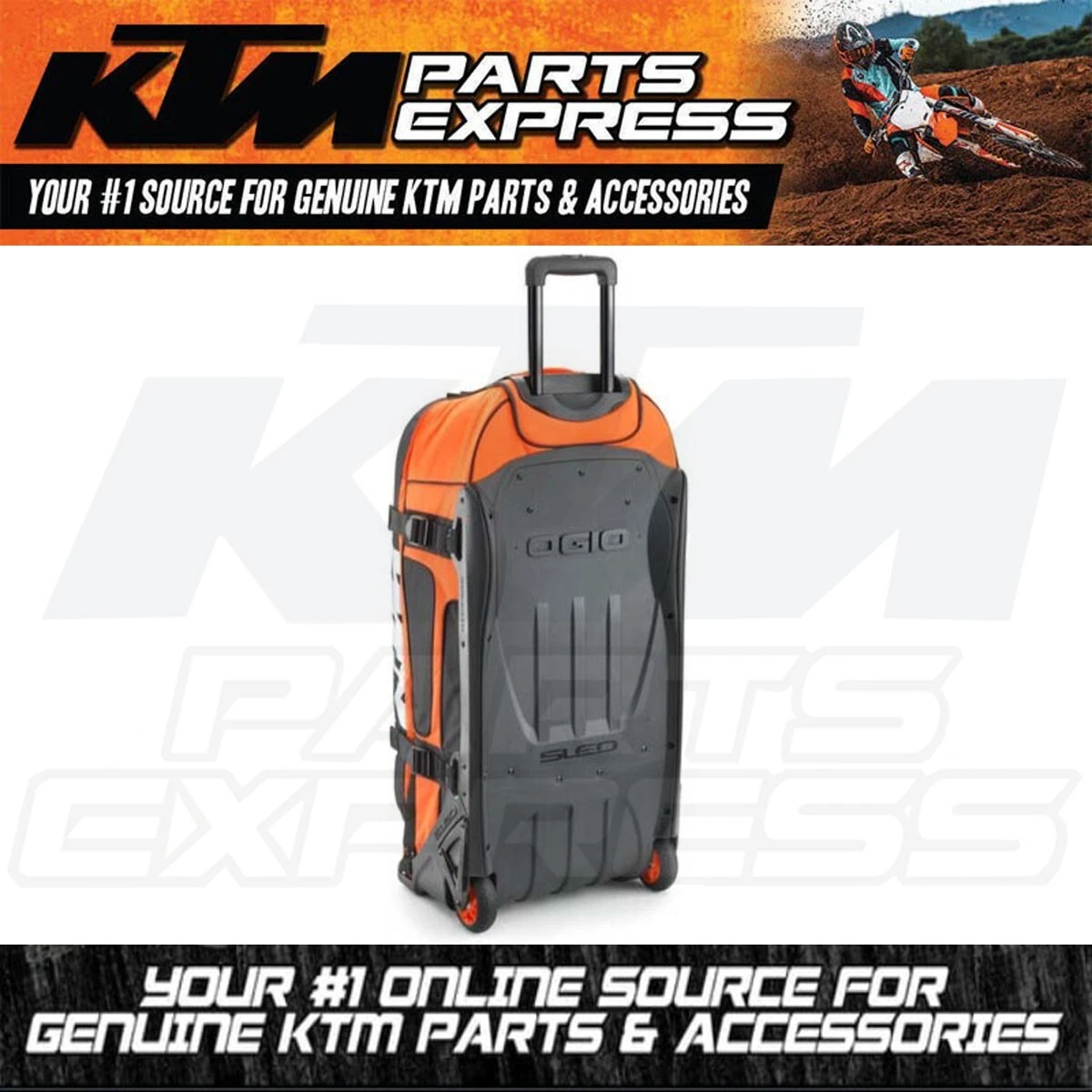 NEW KTM TEAM TRAVEL BAG 9800 BY OGIO 100% POLYESTER BLACK/ORANGE