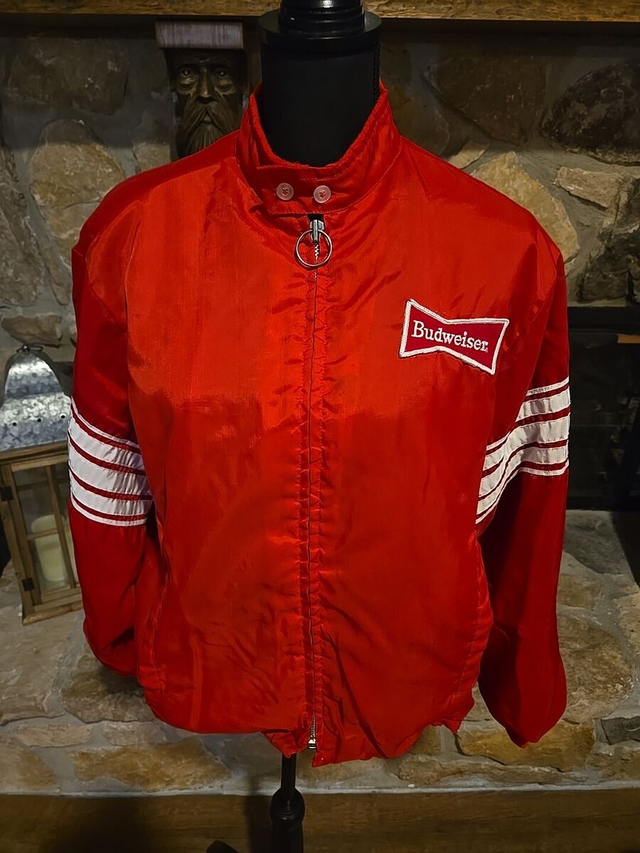 Vintage 70s Budweiser Racing Jacket Swingster World Of Vintage 70s Budweiser Racing Jacket Swingster World Of