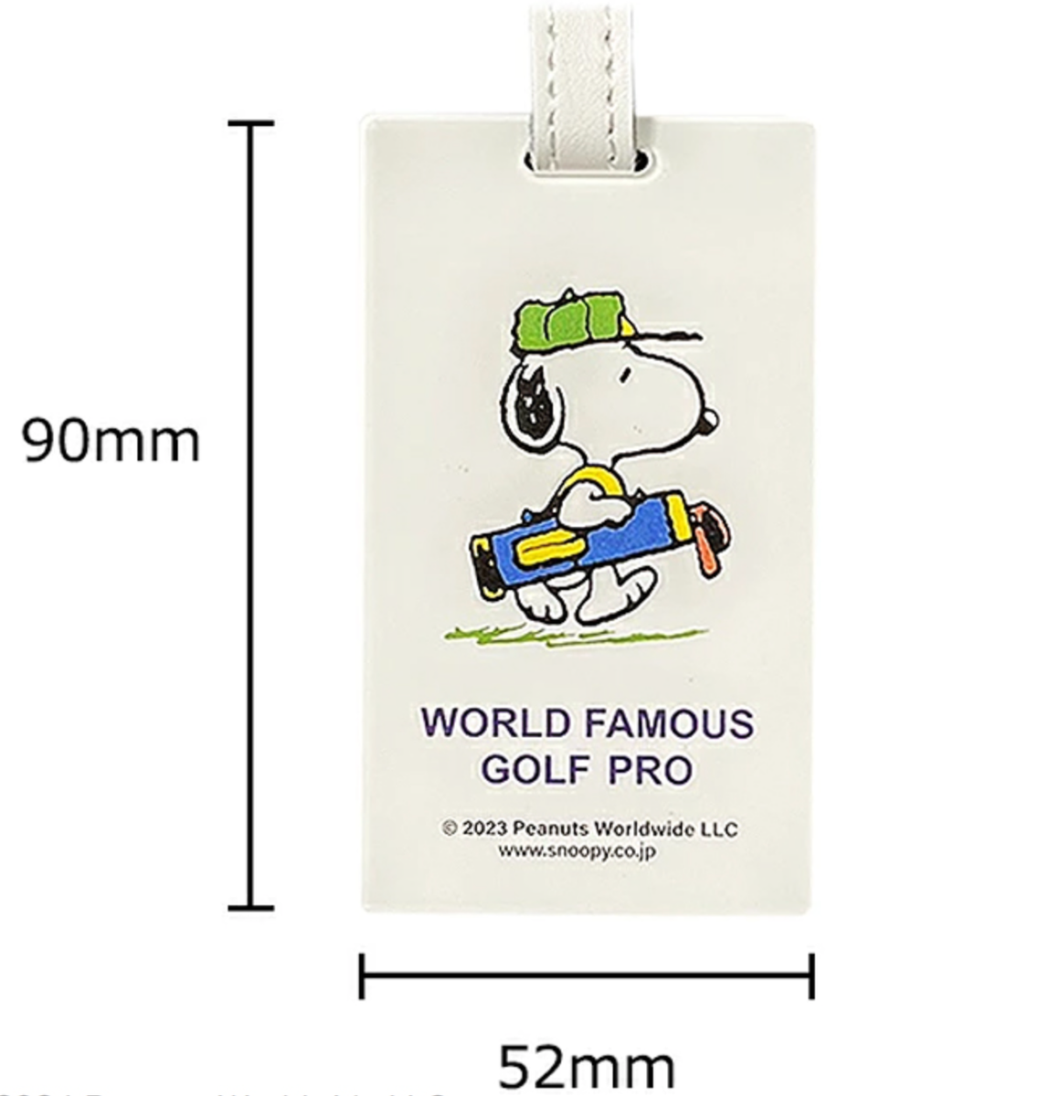 SNOOPY Golf Ball Japan Caddy Carry Bag Name Tag Z-197 | eBay