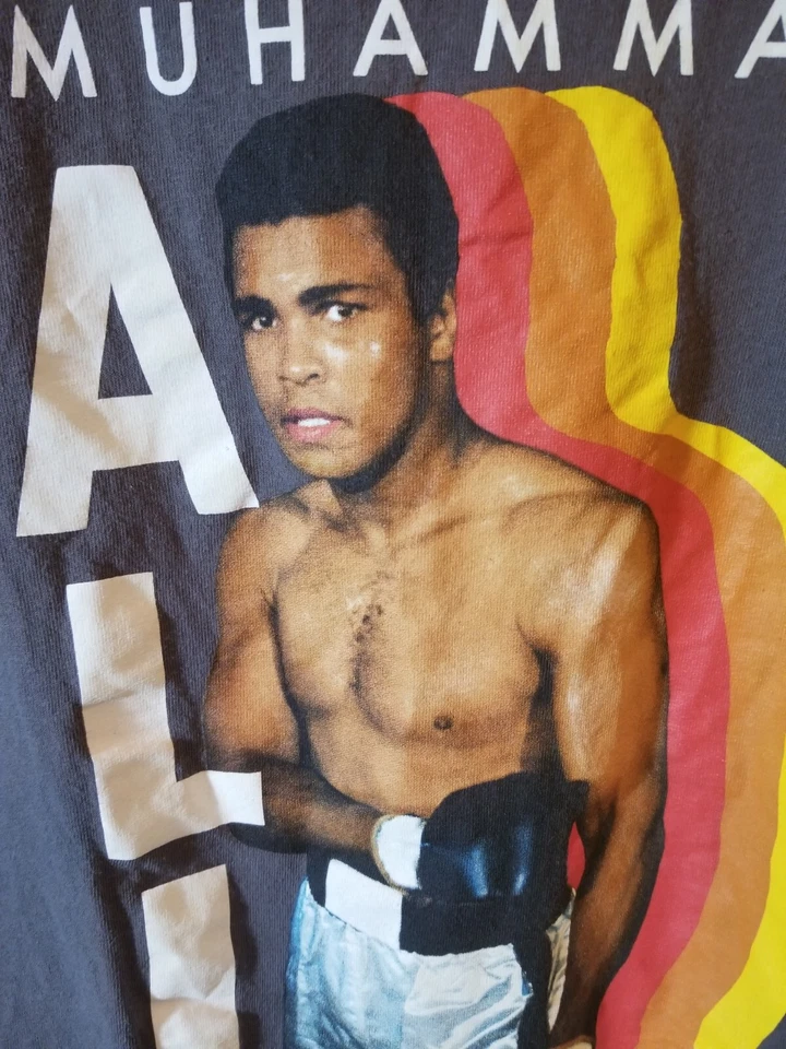 Мухаммед Али величайший серый футболка M средний футболка ретро - Изображение 3 из 4