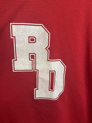 Vintage R.D. Parker Collegiate Hockey Jersey #8 Adult 2XL Red/White