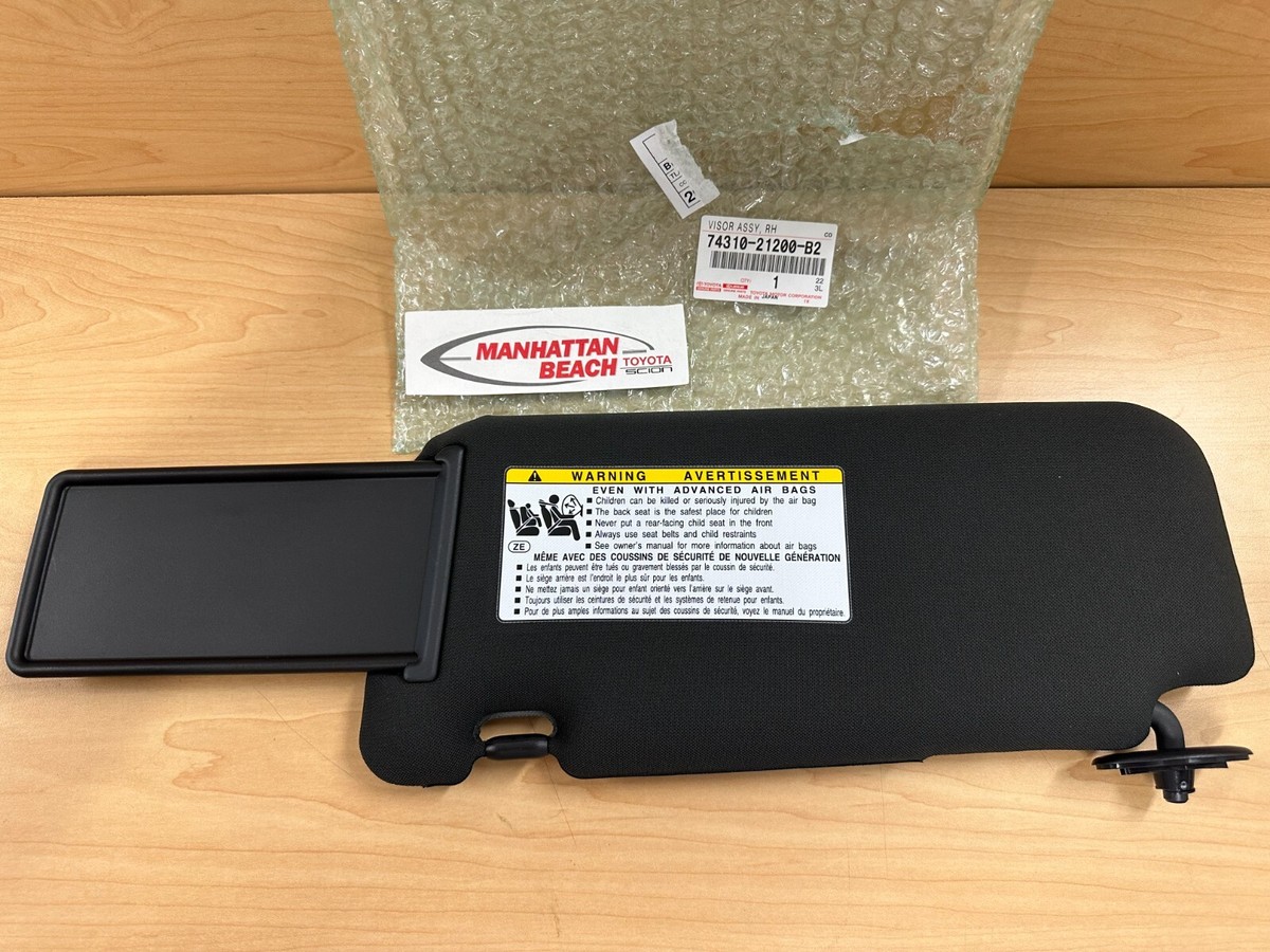 New DARK GRAY PASSENGER Side Sun Visor 11-13 SCION TC 74310-21200
