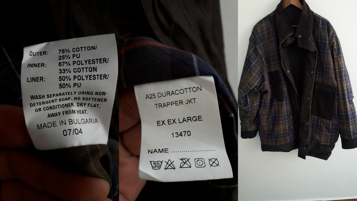 barbour A25 breathables jacket duracotton trapper JKT 2XL _ brown 
