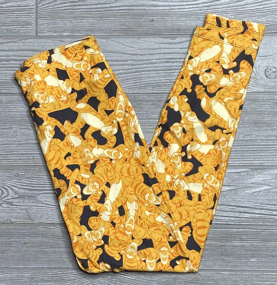 NEW LuLaRoe DISNEY OS Gold Tigger Leggings Winnie the Pooh One Size