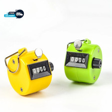 Hand Tally Counter, Handheld 4 Digit Lap Counter, Manual Mechanical Clicker HO