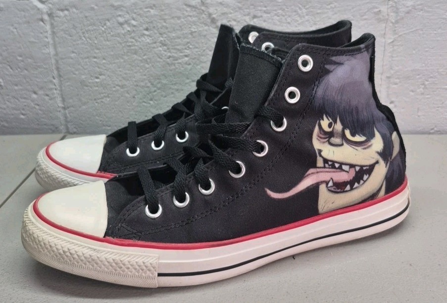 Gorillaz Murdoc Niccals Converse All Star Chucks - Mens 10 Womens