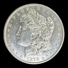 1878-S Morgan Silver Dollar, AU