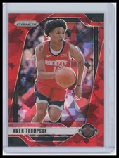2024-25 Panini Prizm #118 Amen Thompson Prizms Red Ice
