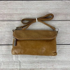 HOBO International Nash Crossbody Purse Light Brown Tan Leather