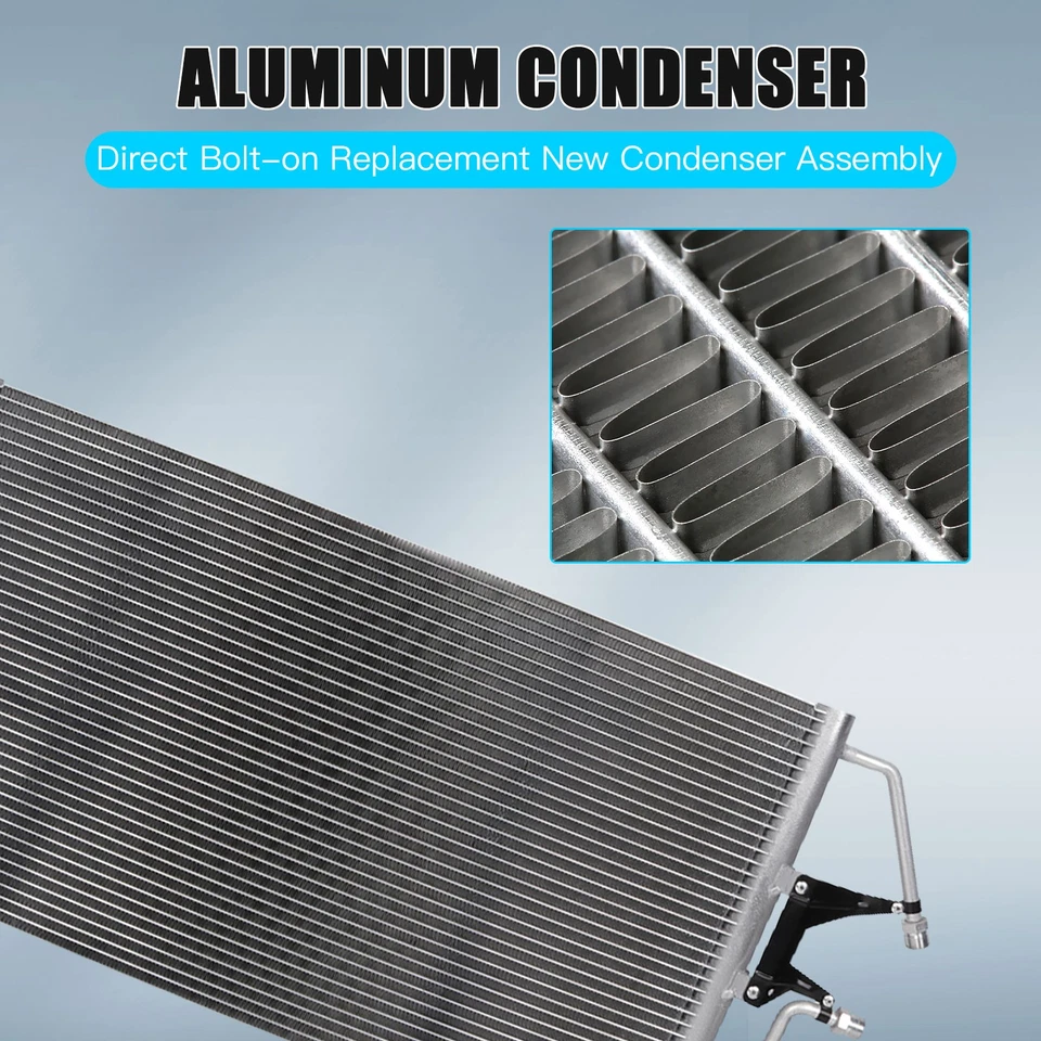 A/C AC Condenser Air Conditioning For 1996-1998 1999 Chevrolet Suburban 1500 - Image 3 of 4