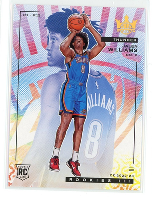 2022-23 Panini Court Kings Jalen Williams Rookies III #153 Level 3 