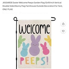 EASTER Garden Or Yard Flag 12x18 Inches