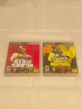 Lot Of 2 PS3 Games Red Dead Redemption & Undead Nightmare Bundle Tested Working!