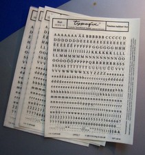 4 strony Typofix (litery transferowe) : TIMELESS półtłusty 16p