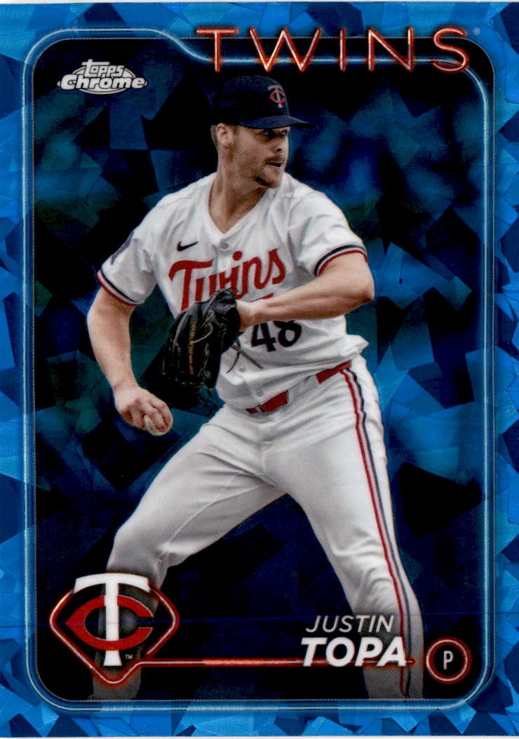2024 Topps Chrome Update Sapphire #USCS47 Justin Topa Minnesota Twins