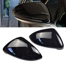 1 Pair Black Rearview Mirror Cover Left Right Side Mirror Covers Caps for VW ...