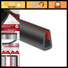 Self-Adhesive Rubber Edge Trim 1/4" U-Channel Protector for Metal, Glass, Plywoo