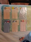 6 Vintage GI Joe File Card Lot + Downtown Backpack Swords Knife 6 Plastic Shells