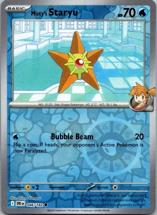 Misty's Staryu Pokémon TCG Cards for sale | eBay