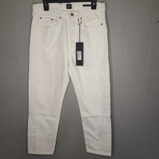 Edwin Women's Hana Classic Straight Crop White Jeans Size 30 NWT