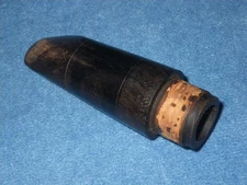 GRENADILLA WOOD Bb SOPRANO CLARINET MOUTHPIECE - VERY VINTAGE ANTIQUE - READ!