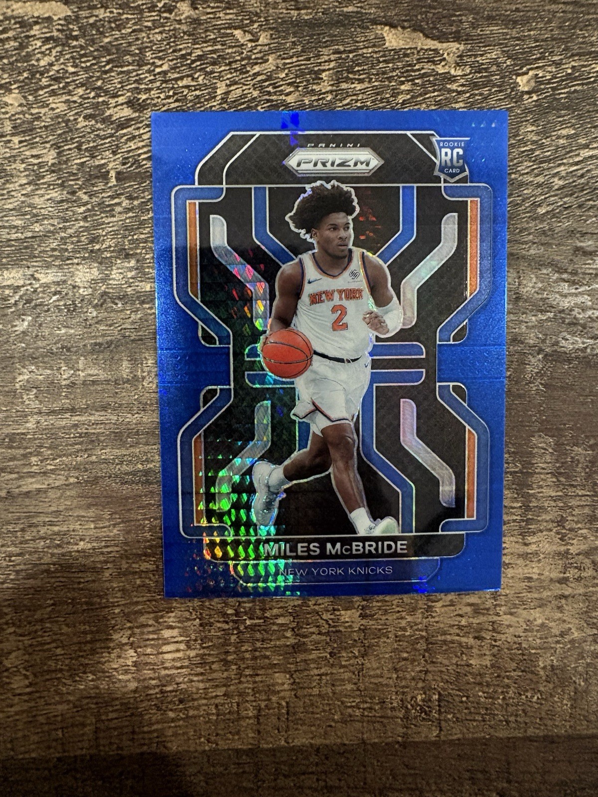 2021-22 Prizm Basketball #283 Miles McBride Blue Hyper Prizm