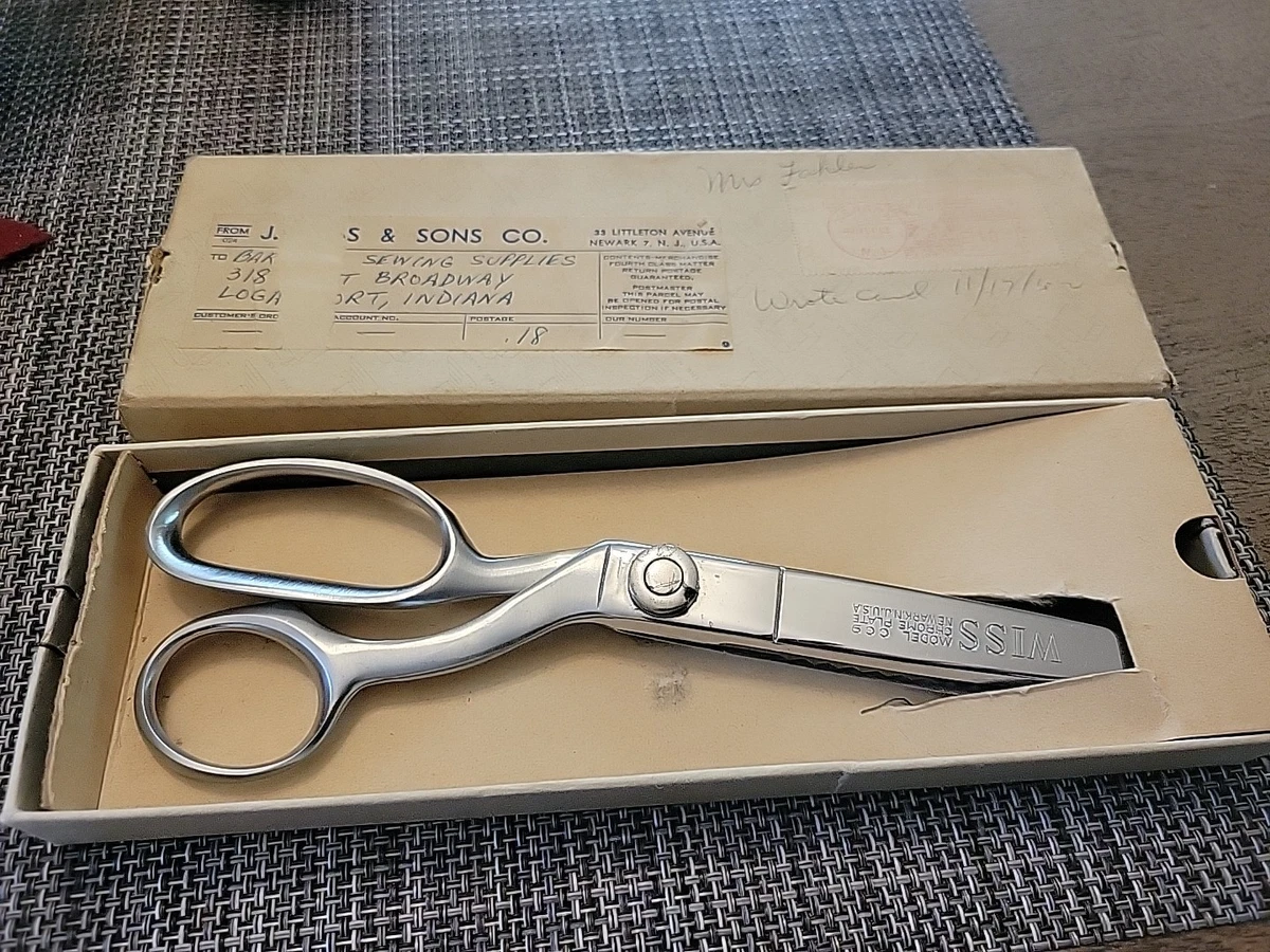 Wiss Pinking Shears In Collectible Sewing Scissors, Measures