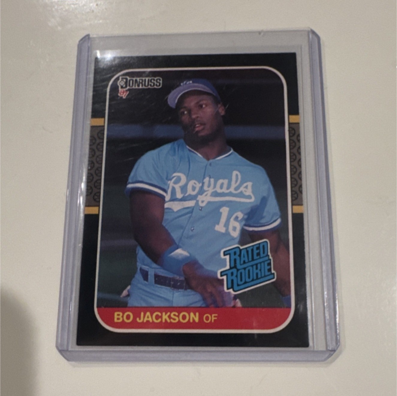 1987 Donruss Rated Rookie Bo Jackson #35 Kansas City Royals Baseball Card