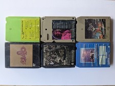 Lot of 6 Vintage 8-Track Tapes Classic Rock 1970s Styx Frampton Jethro Tull Malo