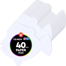 Fish Shape Paper Cut-Outs for Arts & Crafts-Many Creative Uses-Classroom Activit
