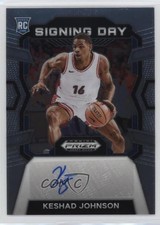 2024-25 Panini Prizm Draft Picks Signing Day Keshad Johnson #SD-KES Auto 9bg