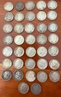 Lot of 37 - U.S. 90% Silver Roosevelt & Barber Dimes - Random Dates 1903-1964