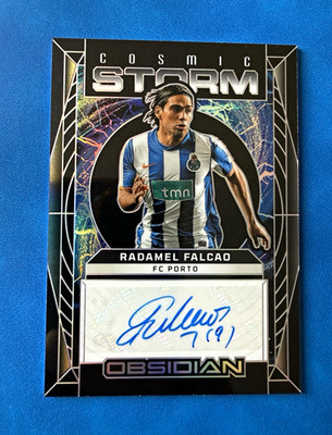 Panini 2025-26 Obsidian Soccer Cosmic Storm Auto Radamel Falcao CS-RF 1/25