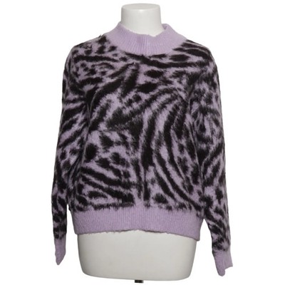Divided by H&M, Strickpullover, Größe: M, Lila/Schwarz, Acryl, Zebra #yg7
