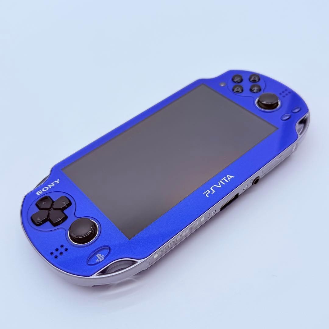 Near Mint SONY Playstation PS Vita PCH-1000 Console Sapphire Blue