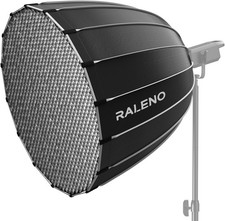 90cm Bowens Mount Parabolic Softbox, Professional Studio Lighting with Honeycomb