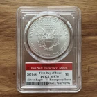 2021 S Silver Eagle T1 Emergency Issue MS70 PCGS First Day Issue Ashley Reagan