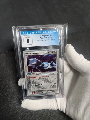 2007 Pokemon Metagross Ex Power Keepers Holo #95 CGC 8 Graded Pokémon like PSA