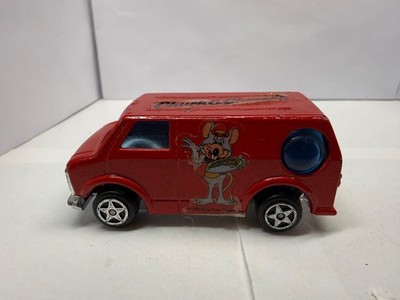 Vintage And Rare 1981 Red  Chuck E Cheese  Summer Van - Diecast Car - 1:60 Scale