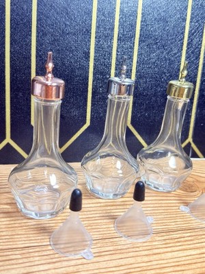 Bitters Bottle Set Glass Dash Bottle with Dasher Top 1.7oz Professional Bar Tool