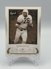 Marion Motley 2009 Donruss Classics  Gold Timeless Tributes Card #132 31/50