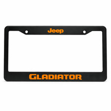 Jeep Gladiator Orange License Plate Frame 12x6 In Us Standard Aluminum Metal Jeep Gladiator Orange License Plate Frame 12x6 In Us Standard Aluminum Metal