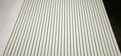 BALLARD DESIGNS CONLEY STRIPE FERN GREEN WHITE MULTIUSE FABRIC BY THE YARD 56"W - Picture 5 of 5