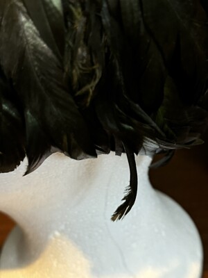 Vintage New Mitzie Brand, Feathered Cone Shape Hat Vintage “New Mitzie” Feather Hat *READ* For Repair | eBay main image 4
