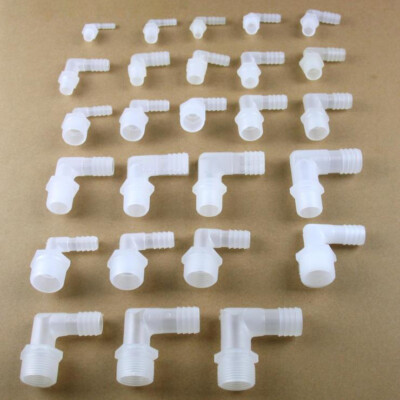 Elbow Thread Plastic Hose Barb Fitting Barb Pipe Hose Fitting Diameter6.4-19.5mm