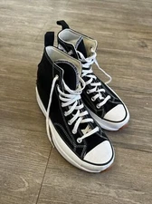 Converse Run Star Hike Hi Shoes Black White Mens 8.5 Womens 10 166800C