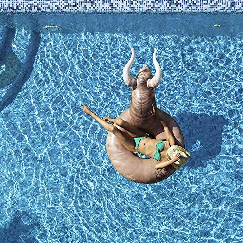 inflatable pool float bull