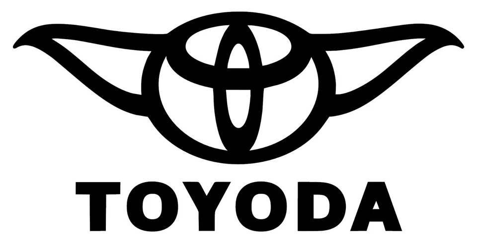 2x Calcomanías Adhesivas Divertidas Toyoda Toyota FJ Land Cruiser 4Runner Tacoma Tundra Foto 4 de 4