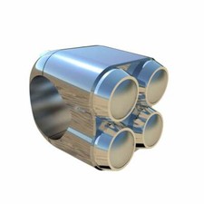 Lenkertaster Switch Taster Aluminium chrom Vier Motorrad Zoll Lenker 25 mm