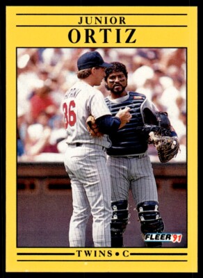 1991 Fleer Baseball Card Junior Ortiz Minnesota Twins #622 | eBay